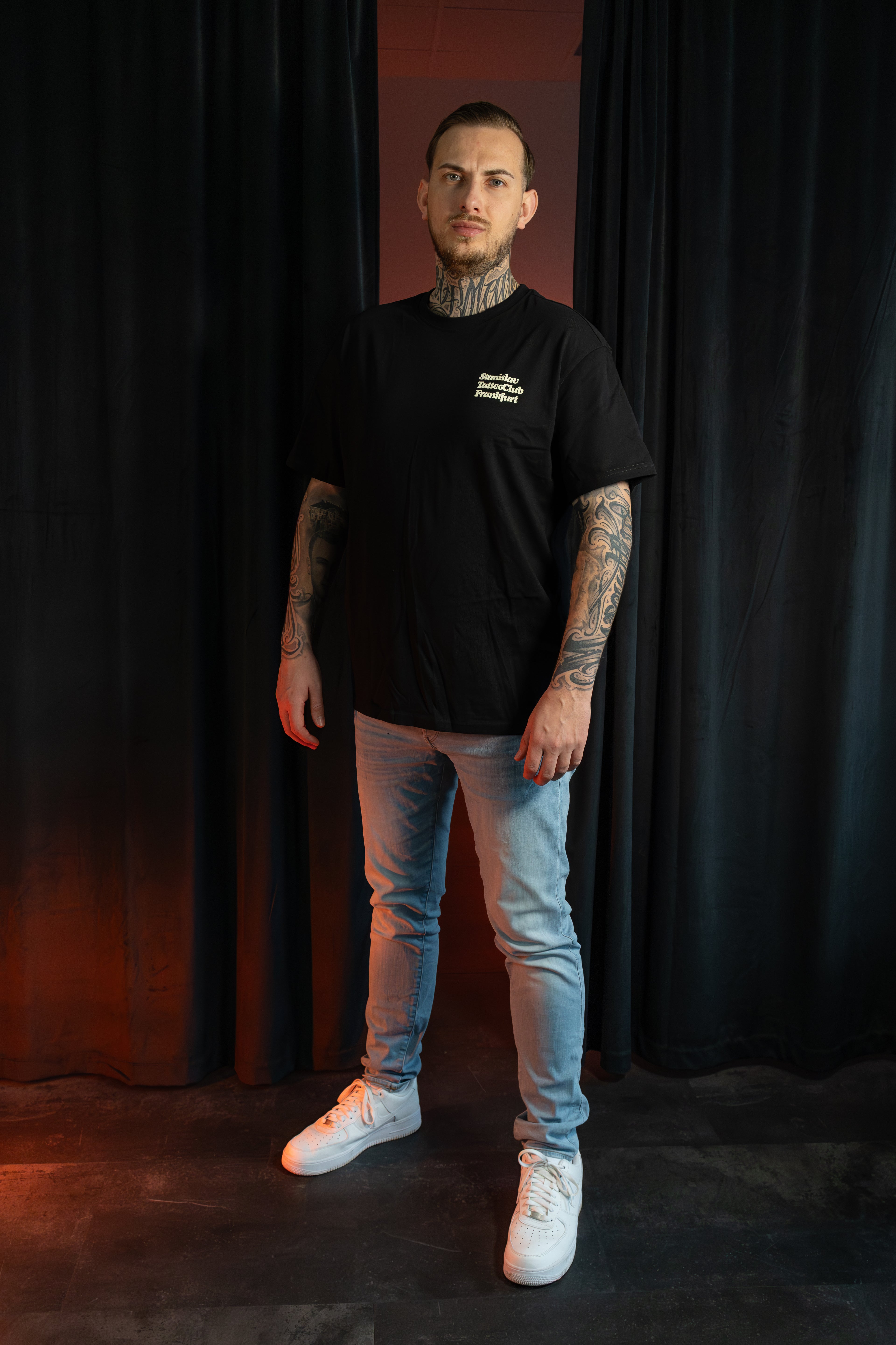 Tattoo Club T-Shirt oversized • schwarz