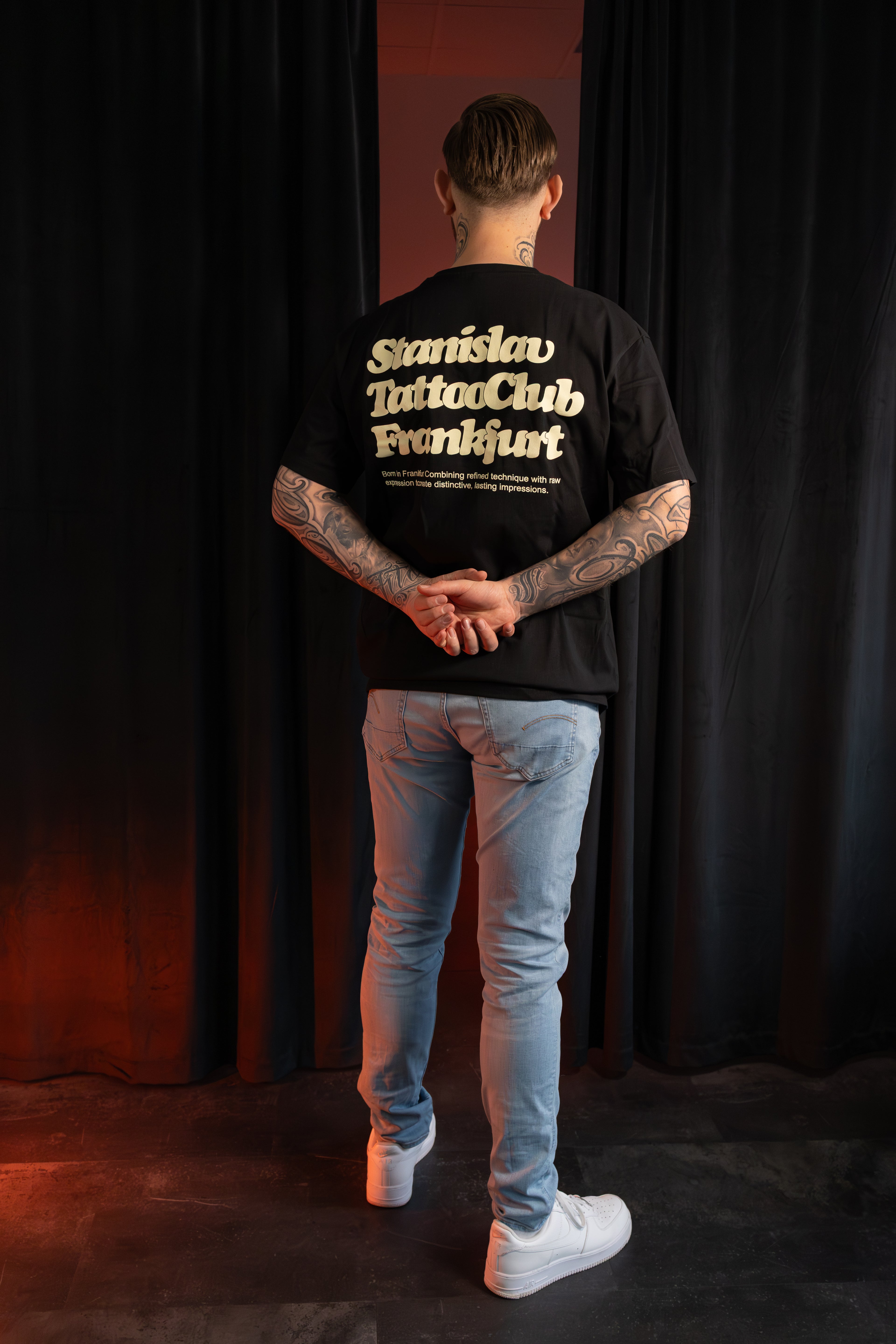 Tattoo Club T-Shirt oversized • schwarz