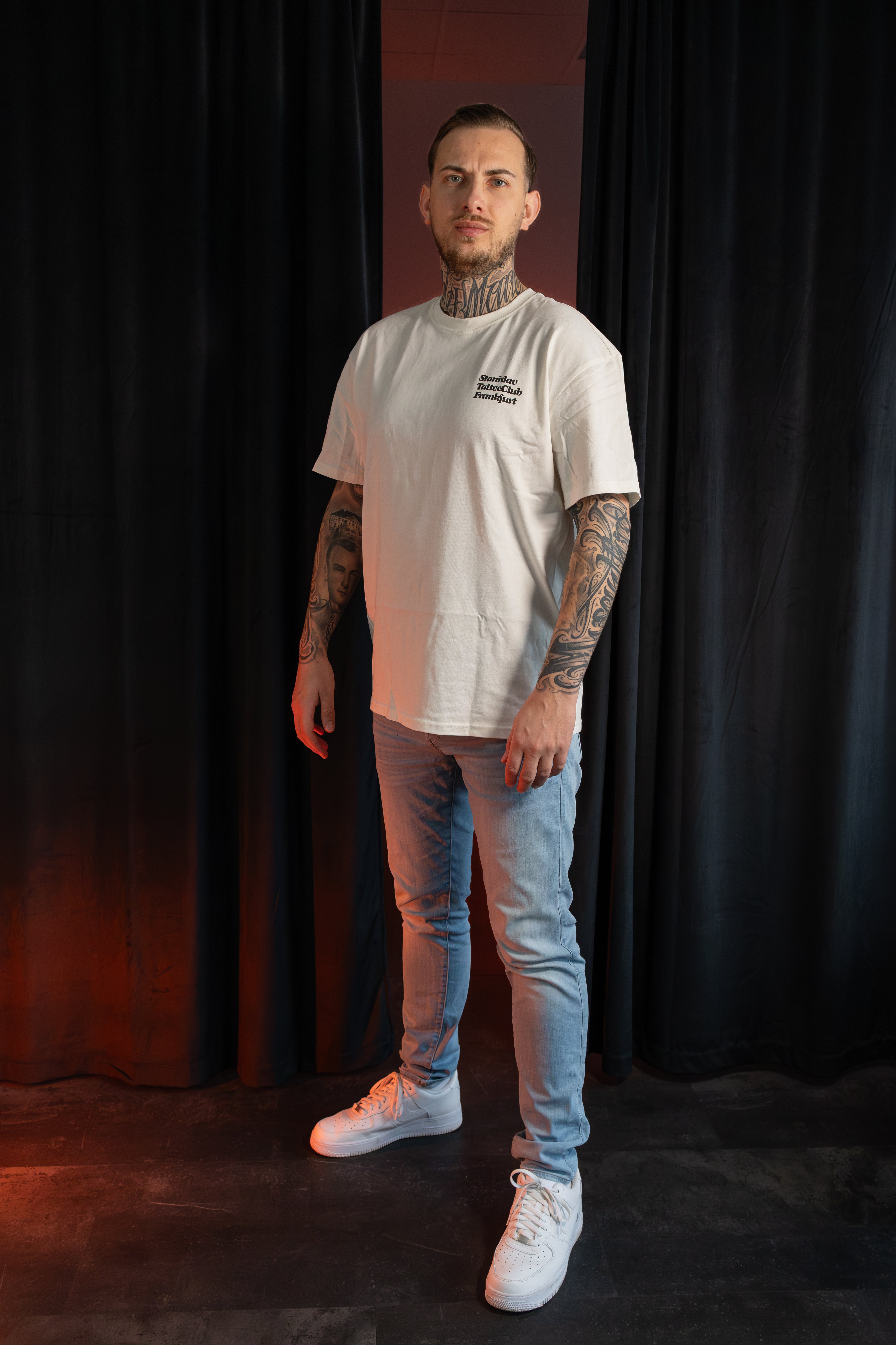 Tattoo Club T-Shirt oversized • creme