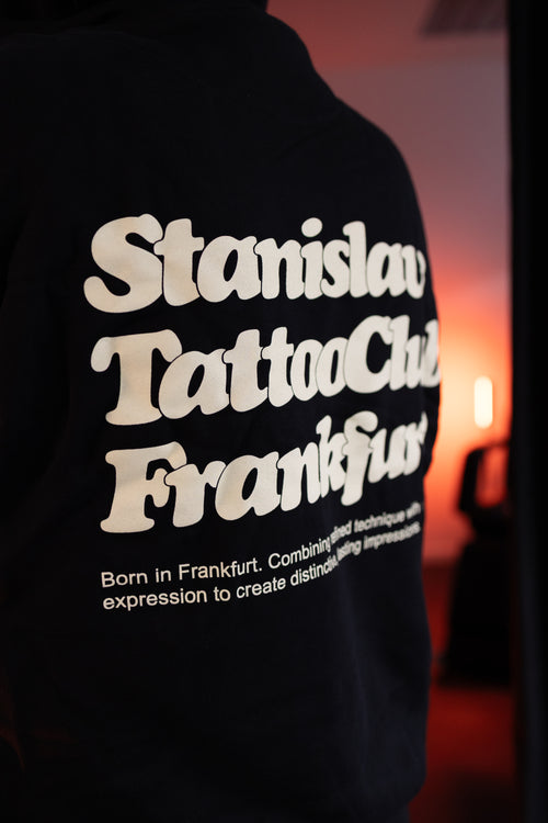 Tattoo Club Hoodie oversized • schwarz