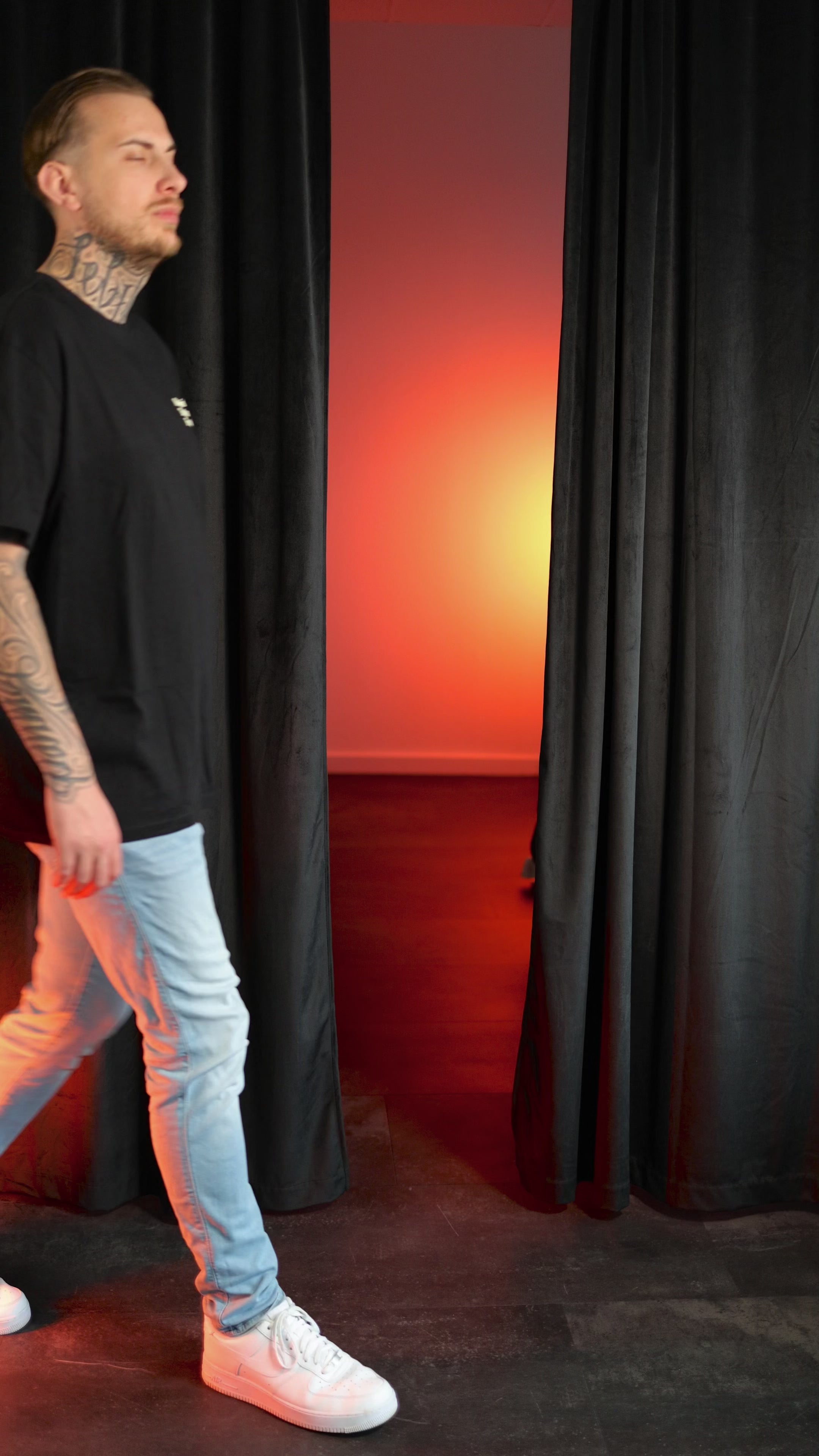 Tattoo Club T-Shirt oversized • schwarz